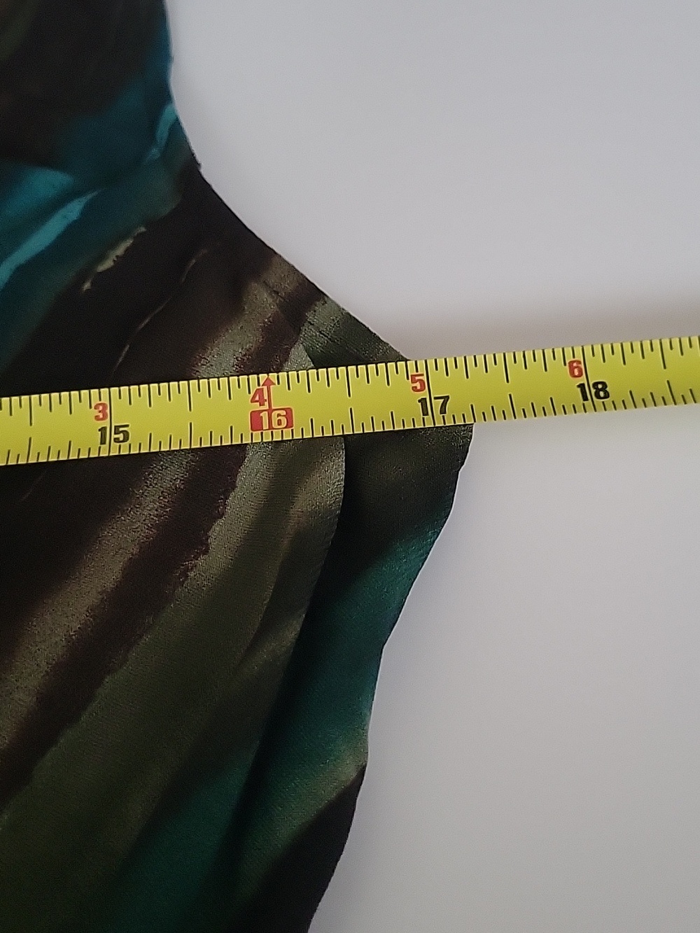 Y2K Striped Wrap Top Drop Waist Midi Dress - Teal & Brown L - Picture 8 of 13